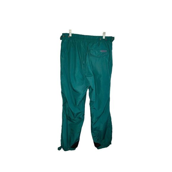 VINTAGE Columbia Pants Mens Large Green Lined Insulated Nylon Snowboard Ski 90’s - Picture 11 of 13